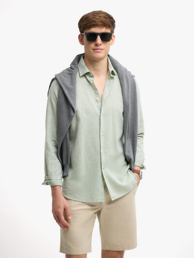 CAMISA LINO ALEX VERDE