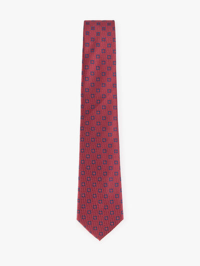 CORBATA JACQUARD MF ROJO