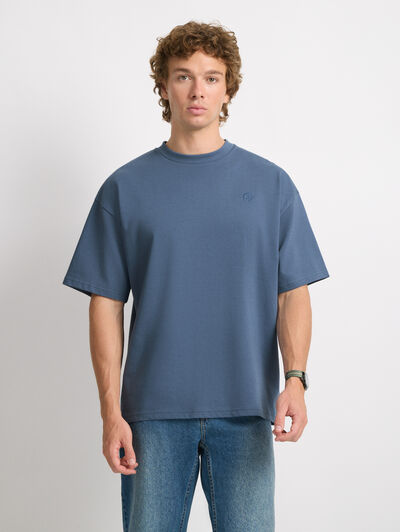 CAMISETA BASIC OVERSIZE AZUL