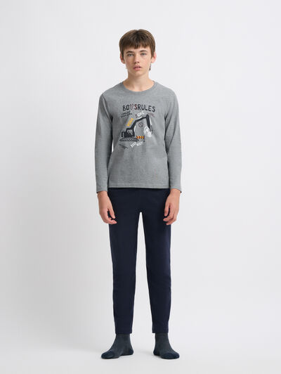 PIJAMA ZONE KIDS GRIS