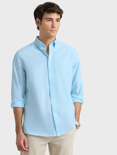 CAMISA OXFORD SOLID VERDE AGUA