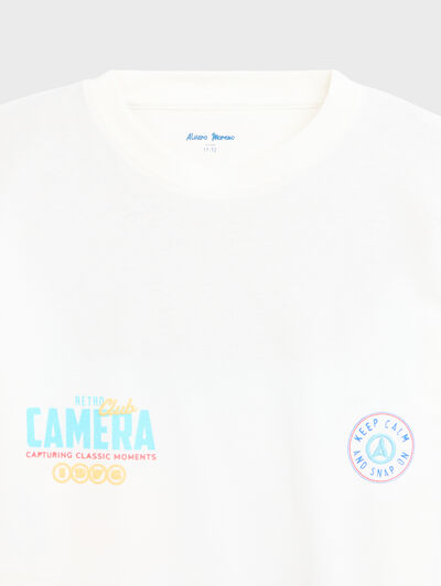 CAMISETA CAMERA KIDS BLANCO
