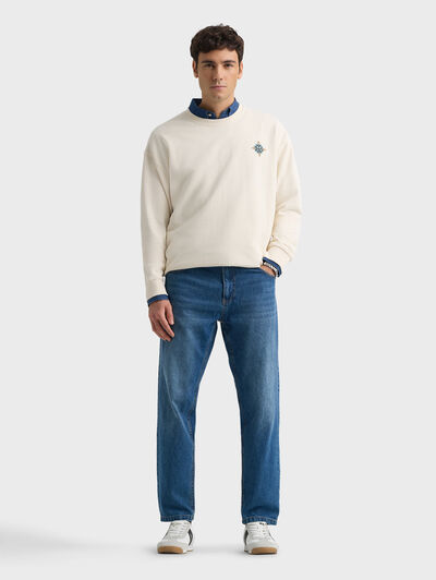 PANTALON DENIM RELAXED FIT AZUL MARINO