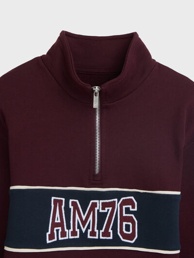 SUDADERA UNIQUE KIDS BURDEOS