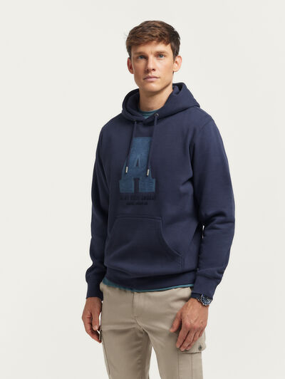 SUDADERA MOMENT AZUL MARINO
