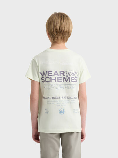CAMISETA SCHEMES KIDS VERDE
