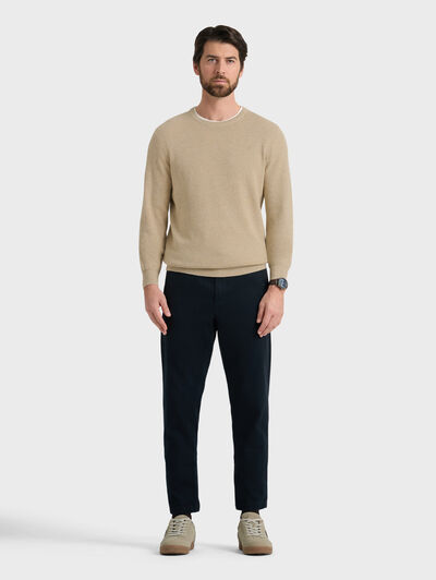 JERSEY ESTRUCTURA BEIGE