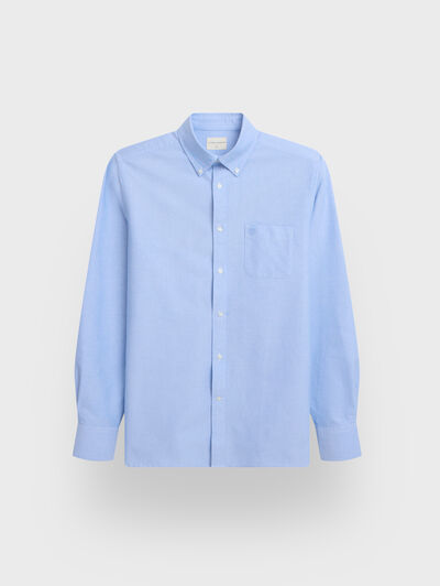 CAMISA OXFORD POCKET AZUL