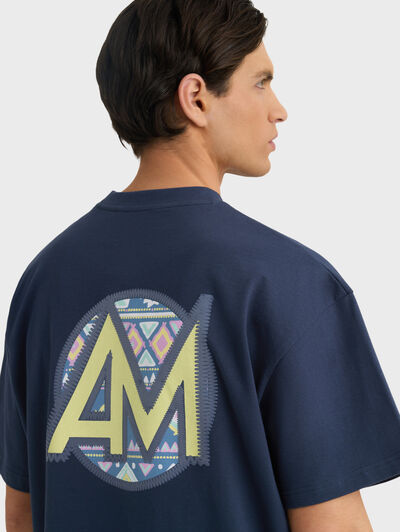 CAMISETA TRIBAL AZUL MARINO