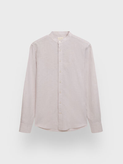 CAMISA LINO MAO BEIGE