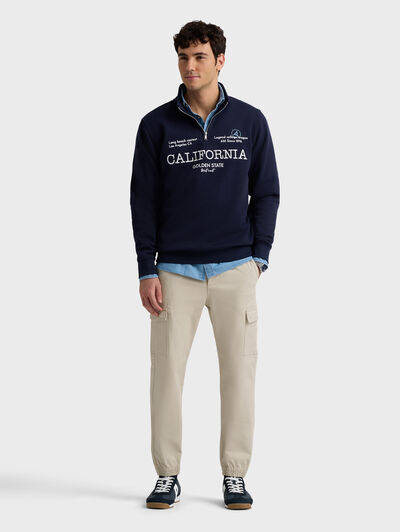 SUDADERA WEST AZUL MARINO