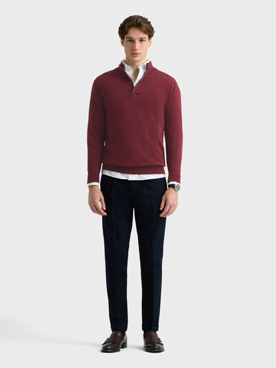 JERSEY BUTTON COLLAR
