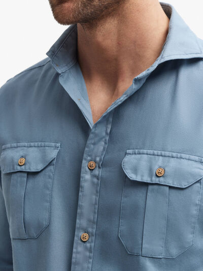 CAMISA PANAMA BOLSILLOS