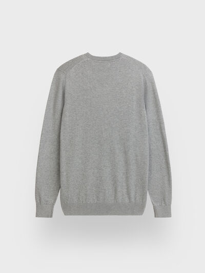 JERSEY V-NECK GRIS