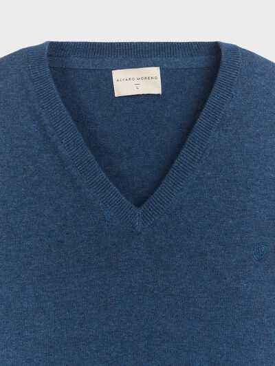 JERSEY V-NECK AZUL
