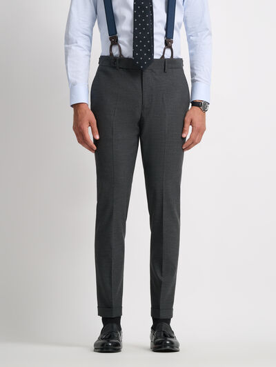 PANTALONES NAPOLI ESPIGA GRIS