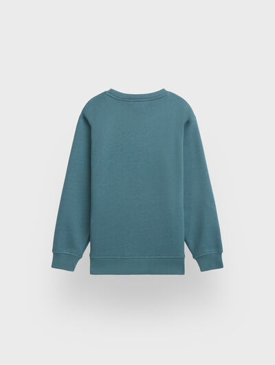 SUDADERA BASICA KIDS AZUL