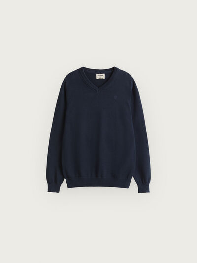 JERSEY V-NECK KIDS AZUL MARINO