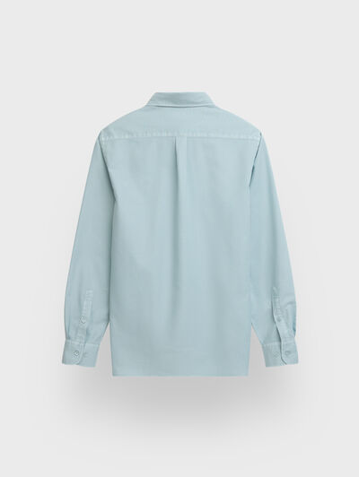 CAMISA OXFORD POCKET DYE AZUL