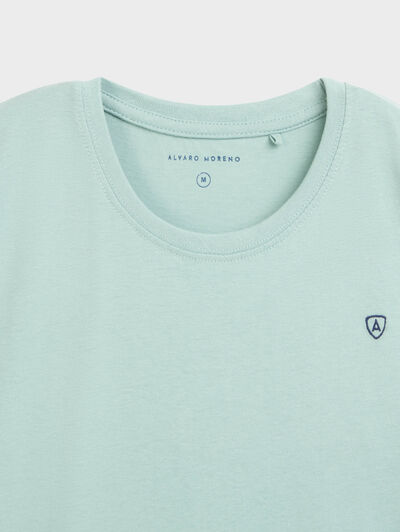 CAMISETA BASICA VERDE AGUA