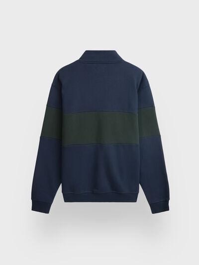 SUDADERA HORIZON AZUL MARINO