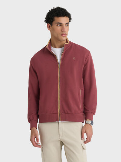 SUDADERA CONTRAST BURDEOS