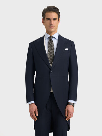 CHAQUE WEDDING TWILL AZUL MARINO