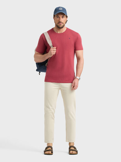 CAMISETA BASICA BURDEOS