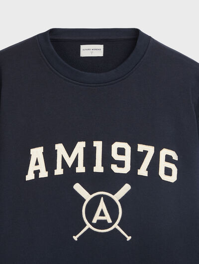 SUDADERA PATCH AZUL MARINO