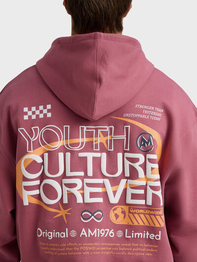 SUDADERA FOREVER ROJO