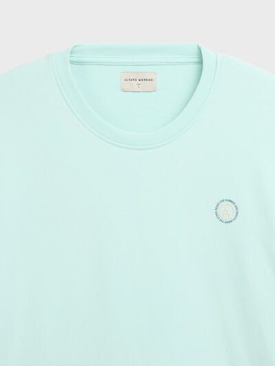 SUDADERA BASIC SPRING VERDE AGUA