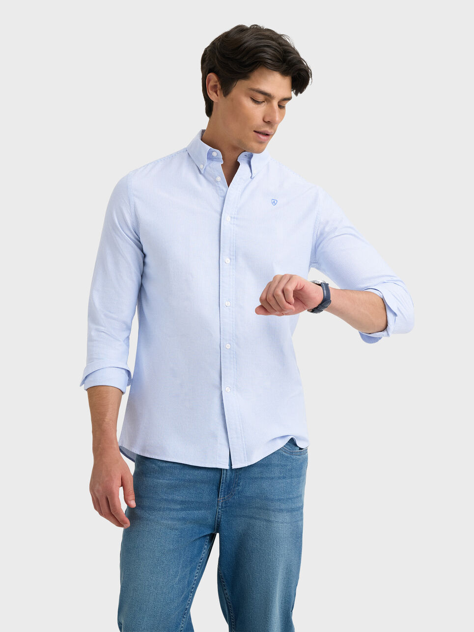 CAMISA OXFORD MIL RAYAS