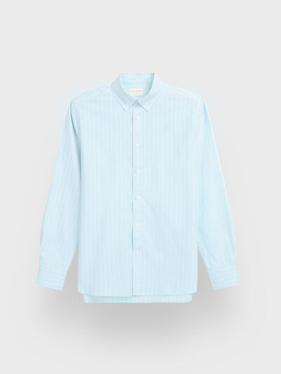 CAMISA OXFORD STRIPES VERDE AGUA