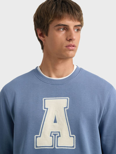 SUDADERA COLLEGE AZUL