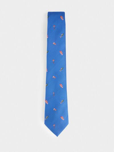 CORBATA JACQUARD MF AZUL