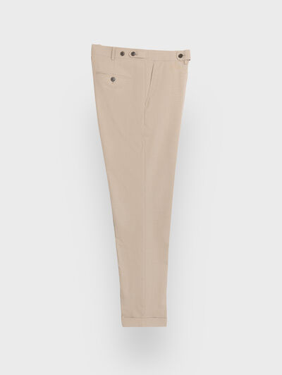 PANTALON DOPPIO PLAIN BEIGE