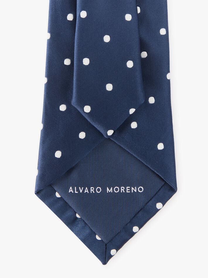 CORBATA JACQUARD MF AZUL MARINO