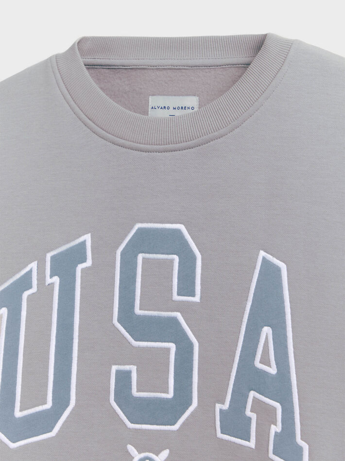 SUDADERA BROOKLYN GRIS