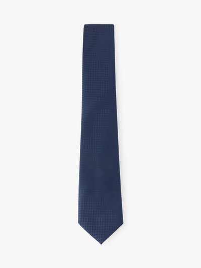 CORBATA JACQUARD MF AZUL MARINO