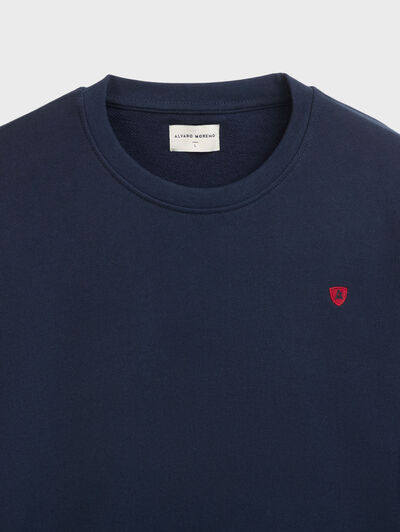 SUDADERA BASICA AZUL MARINO