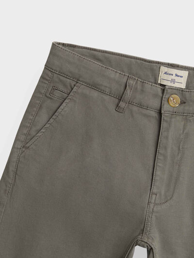 PANTALON CHINO KIDS VERDE