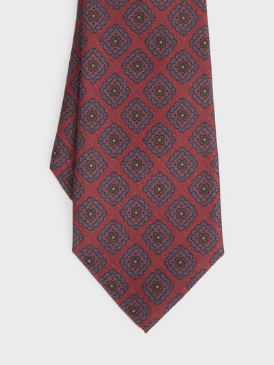 CORBATA PRINTED BURDEOS