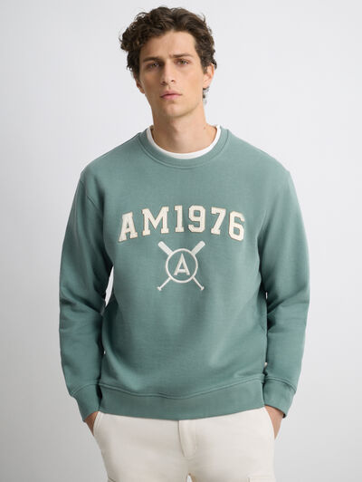 SUDADERA PATCH VERDE