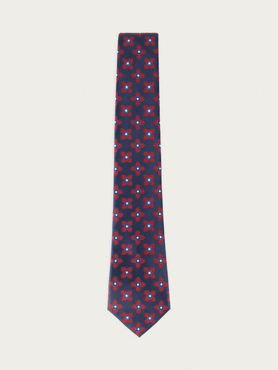 CORBATA JACQUARD MF AZUL MARINO