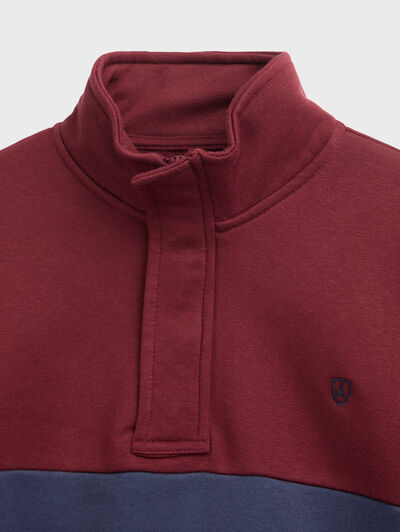 SUDADERA TOM BURDEOS