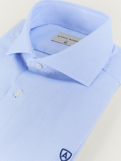 CAMISA VESTIR ESTRUCTURA CELESTE