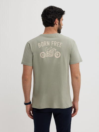 CAMISETA BORN FREE VERDE