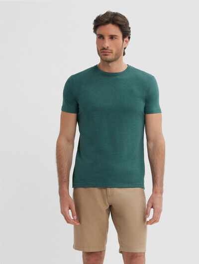 CAMISETA MELANGE VERDE