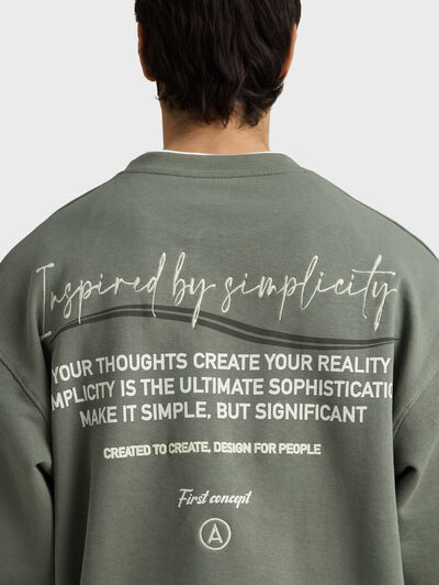 SUDADERA INSPRIRED VERDE