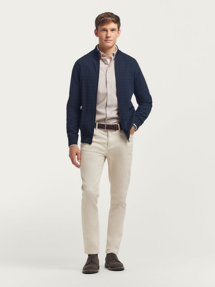 CARDIGAN OCHOS AZUL MARINO